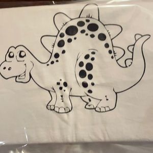 Color your own tshirt: cartoon dinosaur